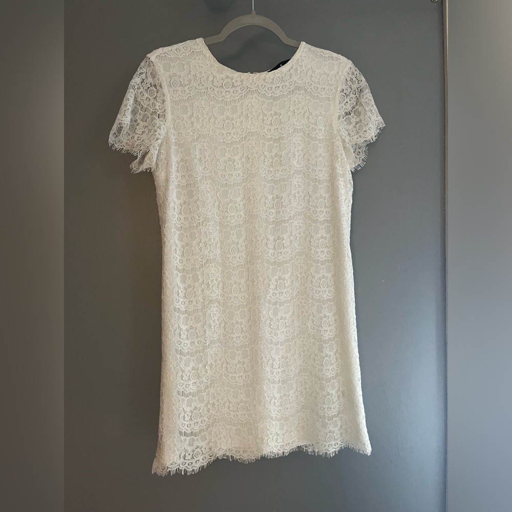 White lace dress